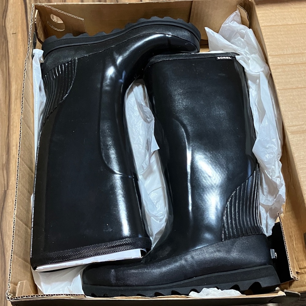Sorel Women's Black Rain Boots